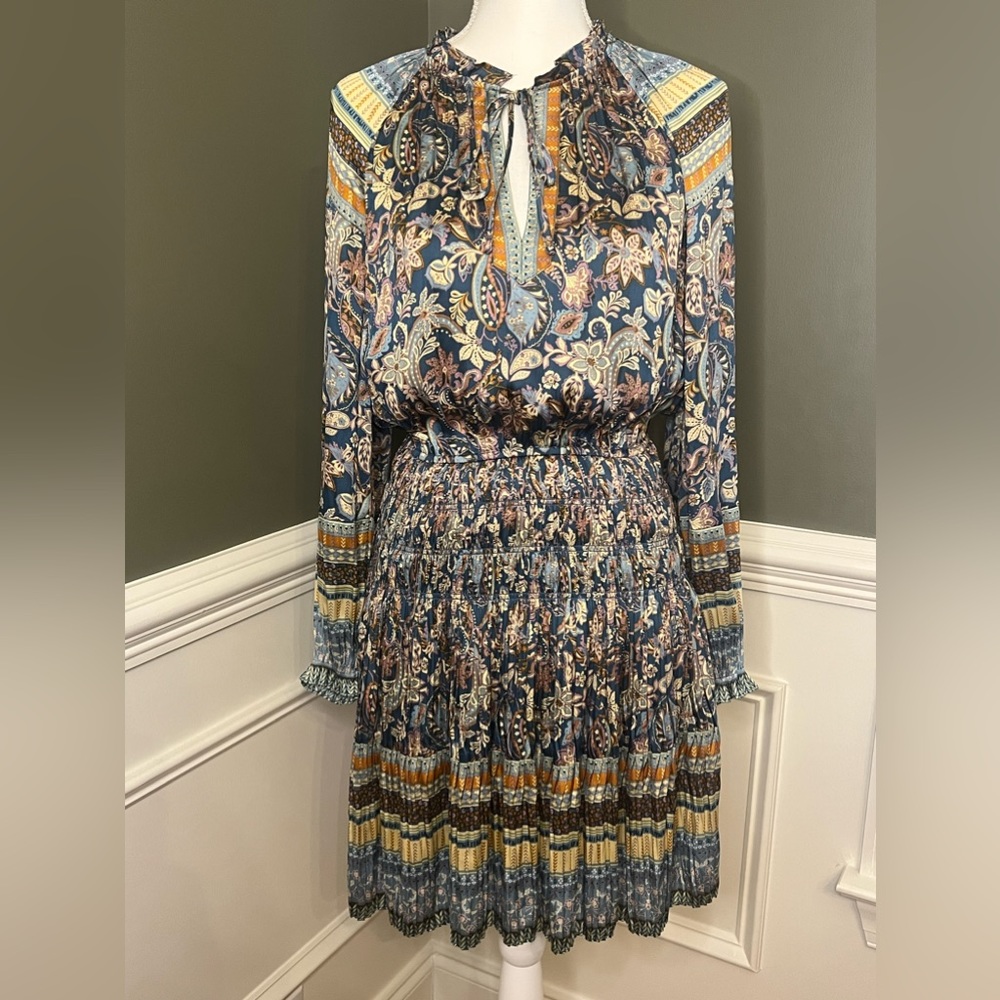 Anthropologie Current air Los Angeles long sleeve mini dress
